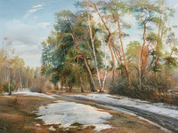 Лес в конце зимы