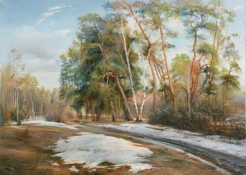 Лес в конце зимы
